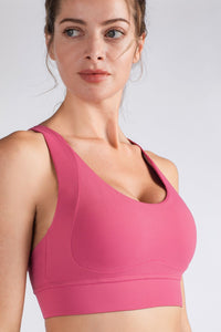 Thumbnail for Back At It Again Crisscross Back Sports Bra