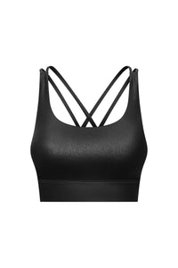 Thumbnail for Crisscross Strappy Back Sports Bra