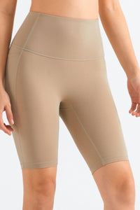 Thumbnail for Feel Like Skin Elastic Waistband Pocket Biker Shorts