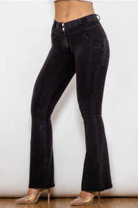Thumbnail for Buttoned Flare Jeans